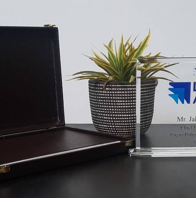 Square Shape Crystal Award