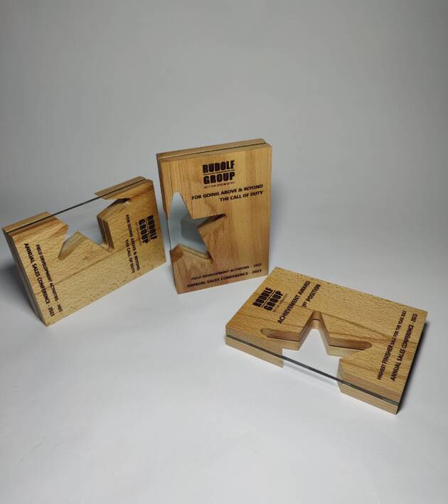Star Shape WOODEN AWARDS
