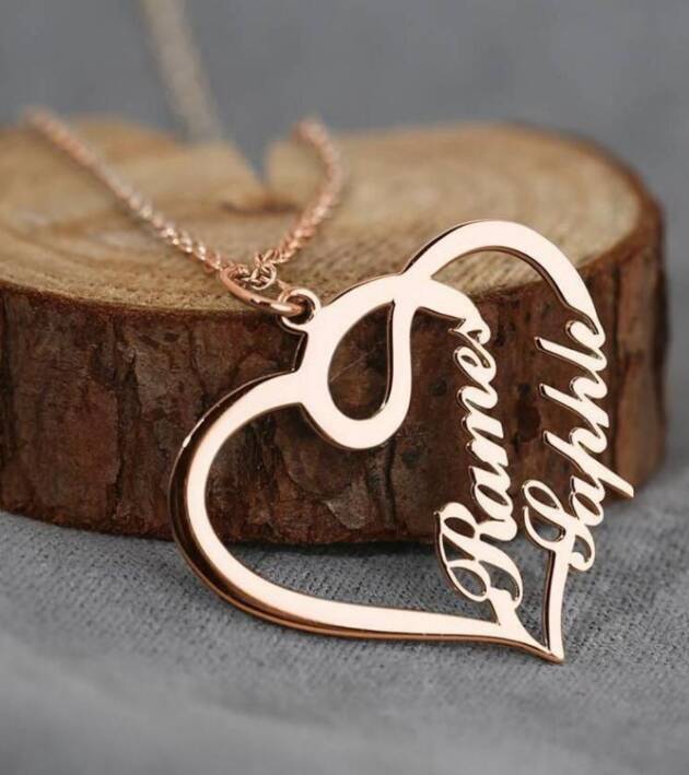 China Gold Brick Design Locket set -2040