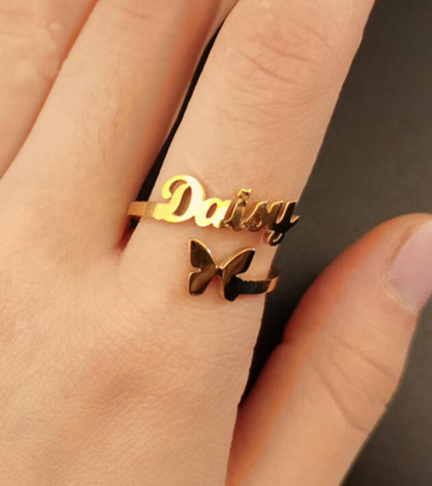 Ethereal sunrise gold ring