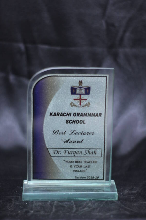 Glass Glass Glitter Award