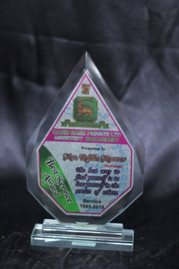 Glass Glitter Printing Award